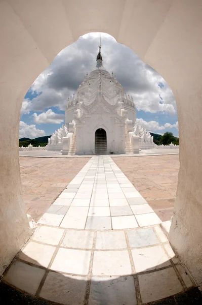 Top of Hsinbyume Pagoda in Myanmar. — Stock Photo, Image