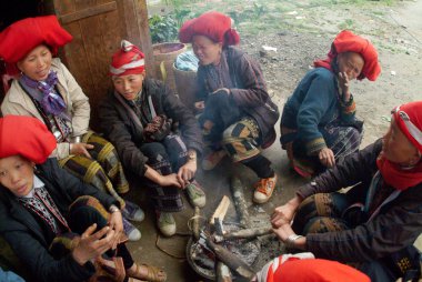 Kırmızı Dao azınlık Vietnam.