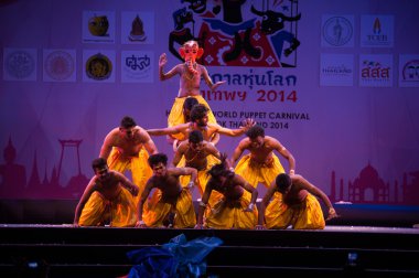 Açılış töreni uyum dünya kukla içinde Hindistan uyum dans 