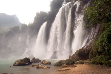 Ban Gioc şelale Vietnam.