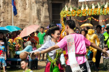 Tayland maymun parti geleneksel Tay dans.