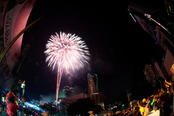 Countdown Happy New Year in Bangkok 2013 . — стоковое фото