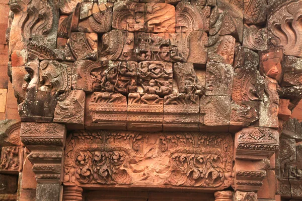 Kum taş castle Ku Ka Khmer şarkı tarzı Tayland Pagoda adlı. — Stok fotoğraf