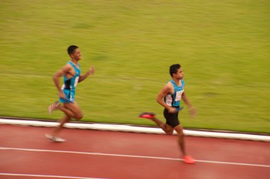 4x400m. Tayland açık Atletizm Şampiyonası 2013'de geçişi.