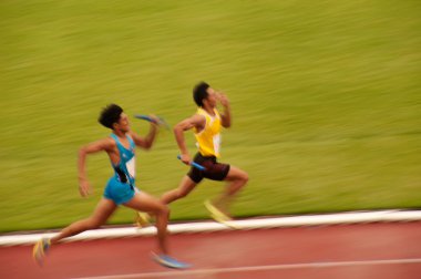 4x400m. Tayland açık Atletizm Şampiyonası 2013'de geçişi.