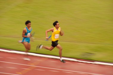 4x400m. Tayland açık Atletizm Şampiyonası 2013'de geçişi.