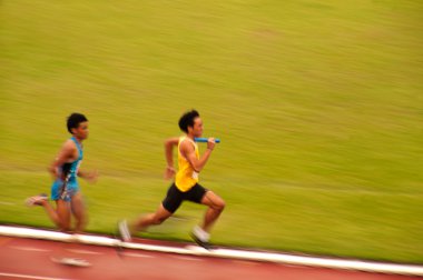 4x400m. Tayland açık Atletizm Şampiyonası 2013'de geçişi.