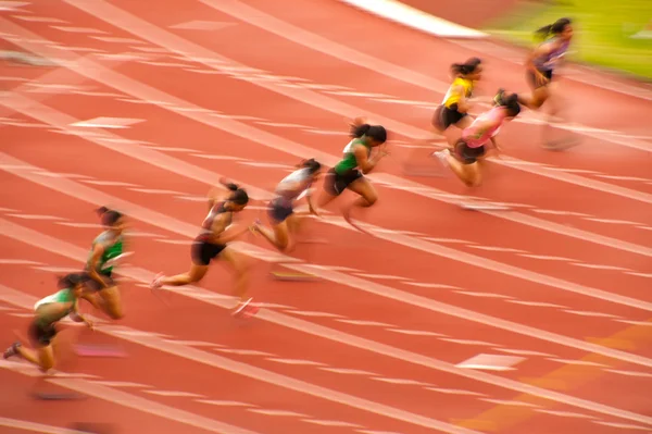 100m.in Tayland açık Atletizm Şampiyonası 2013. — Stok fotoğraf