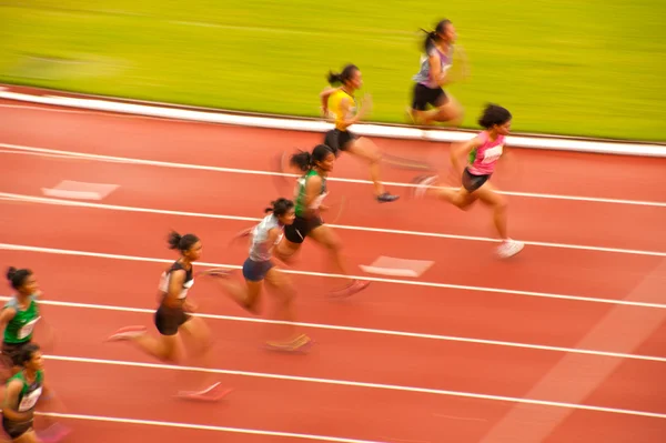 100m.in Tailândia Open Athletic Championship 2013 . — Fotografia de Stock