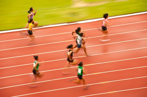 100m.in Tailândia Open Athletic Championship 2013 . — Fotografia de Stock