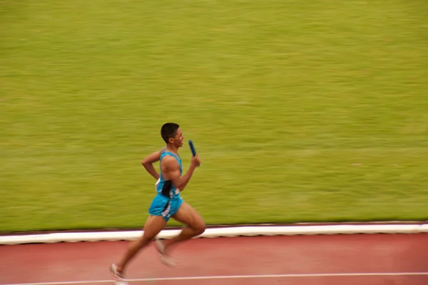 4x400m.Relé na Tailândia Open Athletic Championship 2013 . — Fotografia de Stock