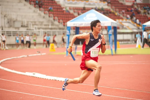 Relé na Tailândia Open Athletic Championship 2013 . — Fotografia de Stock