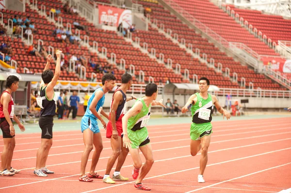 Relay i Thailand Open Athletic Championship 2013. — Stockfoto