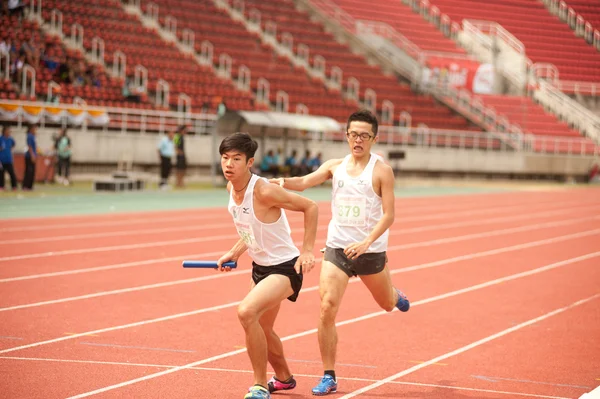 Relé na Tailândia Open Athletic Championship 2013 . — Fotografia de Stock