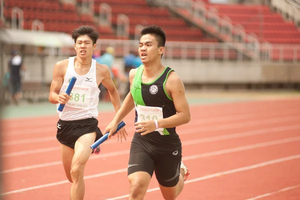 Relay in Thailand Open atletische Championship 2013. — Stockfoto