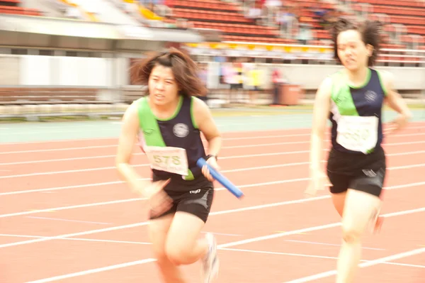 Relé na Tailândia Open Athletic Championship 2013 . — Fotografia de Stock