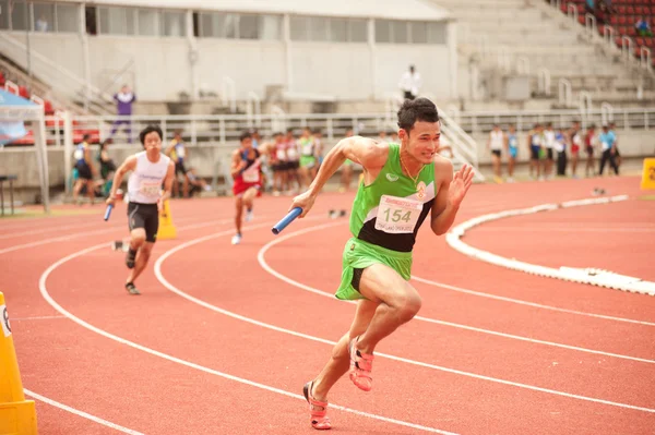 Relé na Tailândia Open Athletic Championship 2013 . — Fotografia de Stock