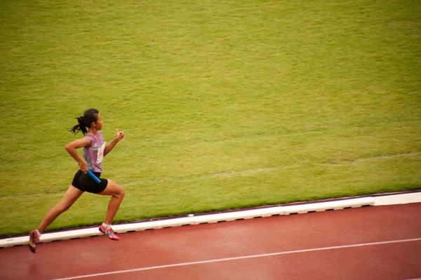 4x400m.Relé na Tailândia Open Athletic Championship 2013 . — Fotografia de Stock