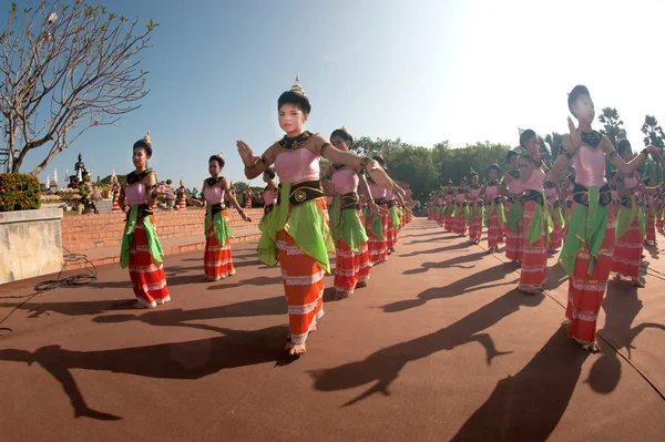 Thajská tradiční taneční slavnost Loy Kratong. — Stock fotografie