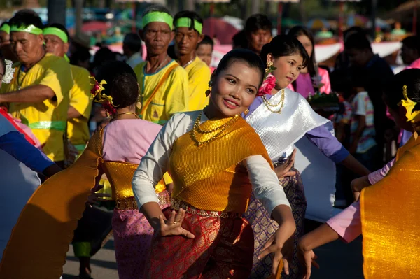 Parad av Loy Kratong Festival i Thailand. — Stockfoto