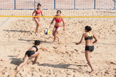 Plaj voleybolu Tayland Üniversite Oyunları.