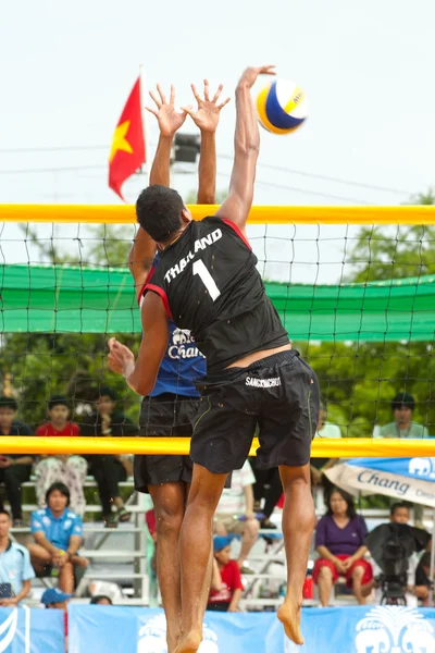 27 kampioenschap van Zuid-Oost-Aziatische Beach Volleybal. — Stockfoto