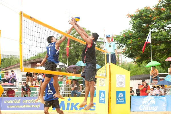 Чемпионат Юго-Восточной Азии по пляжному волейболу . — стоковое фото