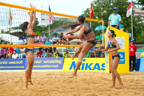 27. Südostasiatische Beachvolleyball-Meisterschaft. — Stockfoto