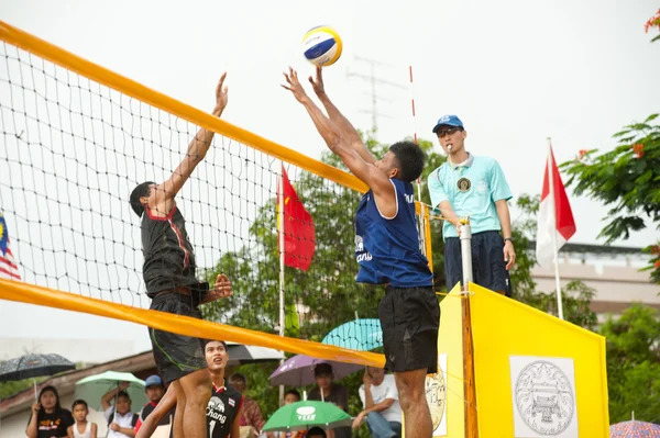 27 kampioenschap van Zuid-Oost-Aziatische Beach Volleybal. — Stockfoto