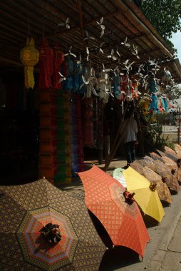 Sourvenir Dükkanı Lampang ili, Kuzey Tayland.