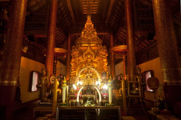 Ancient buddha in church . — Stock Photo, Image