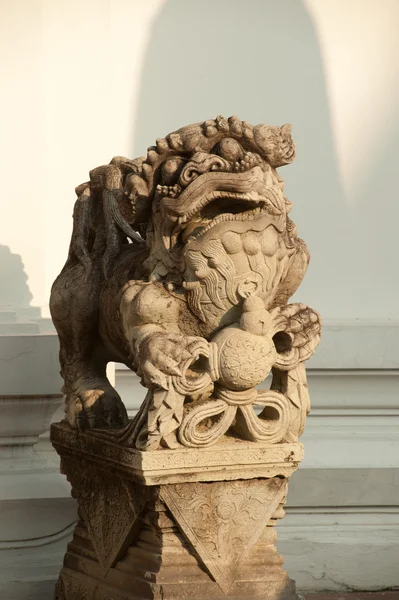 Lion Guardians Stone Carving . — Stockfoto