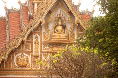 Laos Tapınağı çatı kilisede Laos sanat .