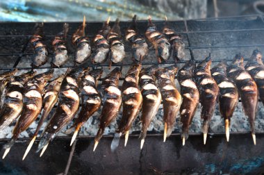 taze balık ızgara.