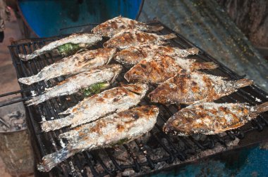 taze balık ızgara.