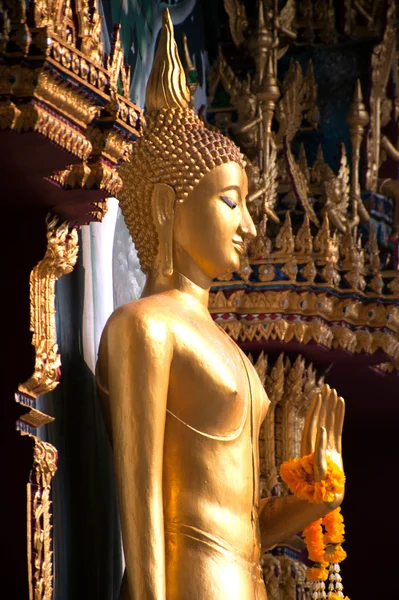 Állandó Buddha-front templom templom Thai Thaiföld. — Stock Fotó