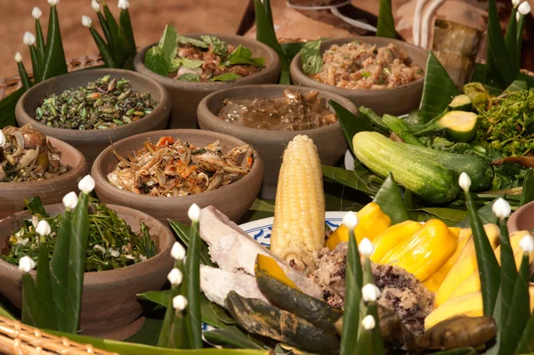 Tayland Kuzeydoğusunda Phu Tay Azınlık gıda .