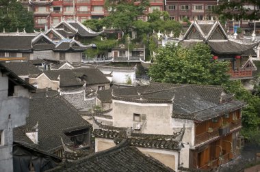 Top view of Fenghuang ancient city.