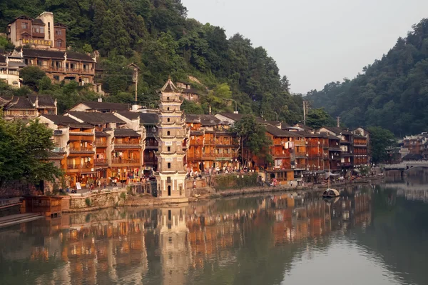 Old Pagoda in Fenghuang Ancient city. — Stock Photo, Image