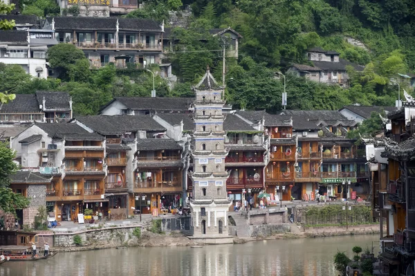 Old Pagoda in Fenghuang Ancient city. — Stock Photo, Image