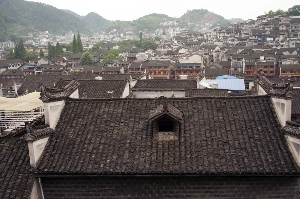 Blick von oben auf Fenghuang antike Stadt. — Stockfoto