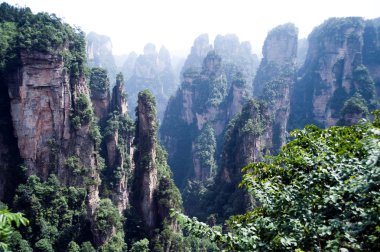 Gizemli dağlar Zhangjiajie, Hunan eyaleti Çin.