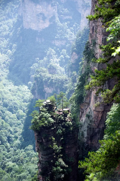 Gizemli dağlar Zhangjiajie, Hunan eyaleti Çin. — Stok fotoğraf