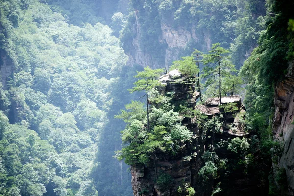 Gizemli dağlar Zhangjiajie, Hunan eyaleti Çin. — Stok fotoğraf