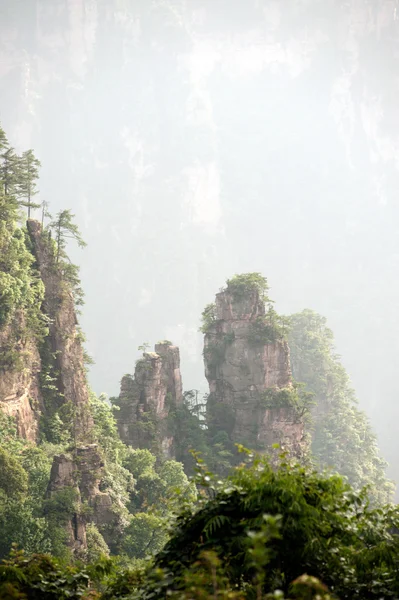 Mystérieuses montagnes Zhangjiajie, province du Hunan en Chine . — Photo