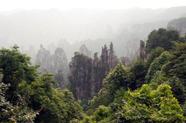 Gizemli dağlar Zhangjiajie, Hunan eyaleti Çin.