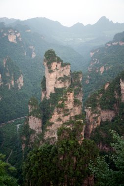 Gizemli dağlar Zhangjiajie, Hunan eyaleti Çin.