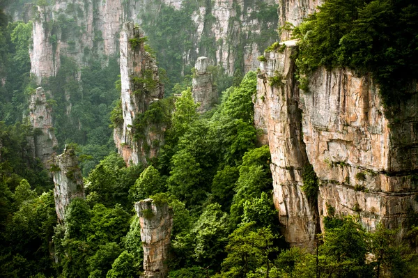 Montañas misteriosas Zhangjiajie, provincia de Hunan en China . — Foto de Stock