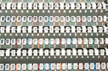 Telephone circuits texture and background.