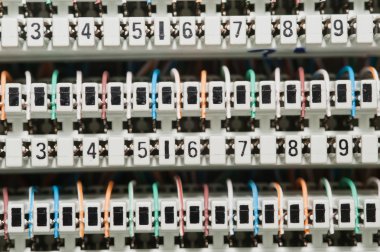 Telephone circuits texture and background.